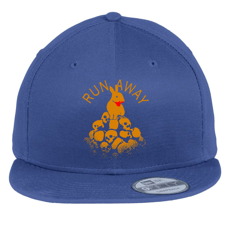 Run Away Flat Bill Snapback Cap by AGSTshirt | Artistshot