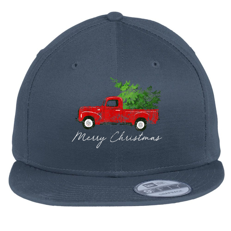 Vintage Wagon Christmas Tree On Car Xmas Vacation T-shirt Flat Bill Snapback Cap by cm-arts | Artistshot