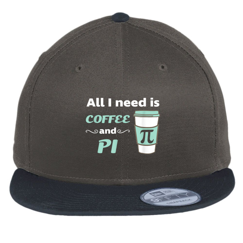 Pi Day Math Coffee Lover Geometry Calculus Trigonometry Poster Flat Bill Snapback Cap | Artistshot