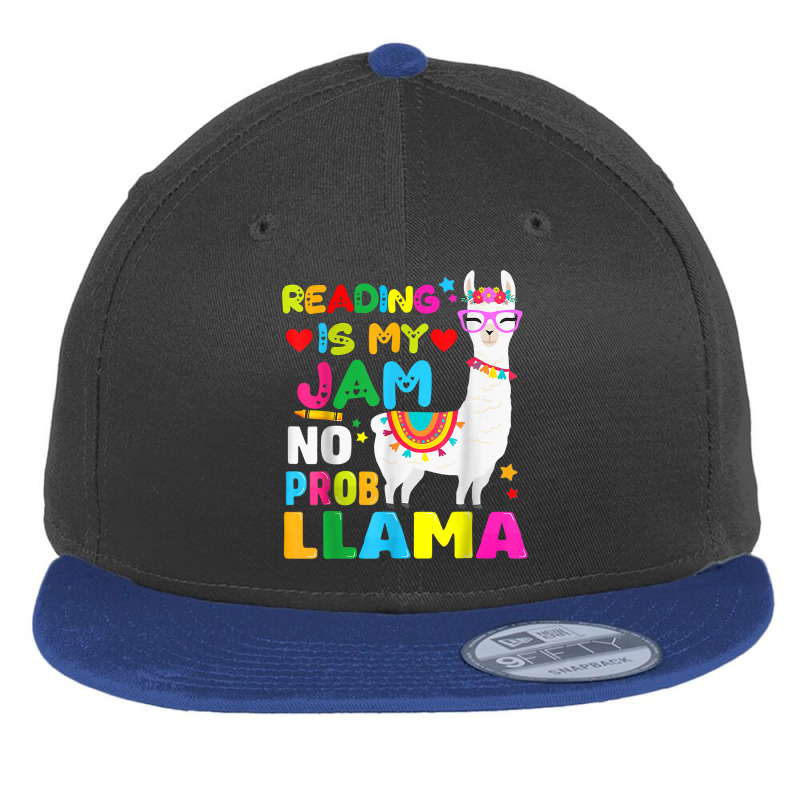 Read Teacher No Prob Llama Rainbow - Reading Is My Jam Vintage Flat Bill Snapback Cap by Brynlee-Everett | Artistshot