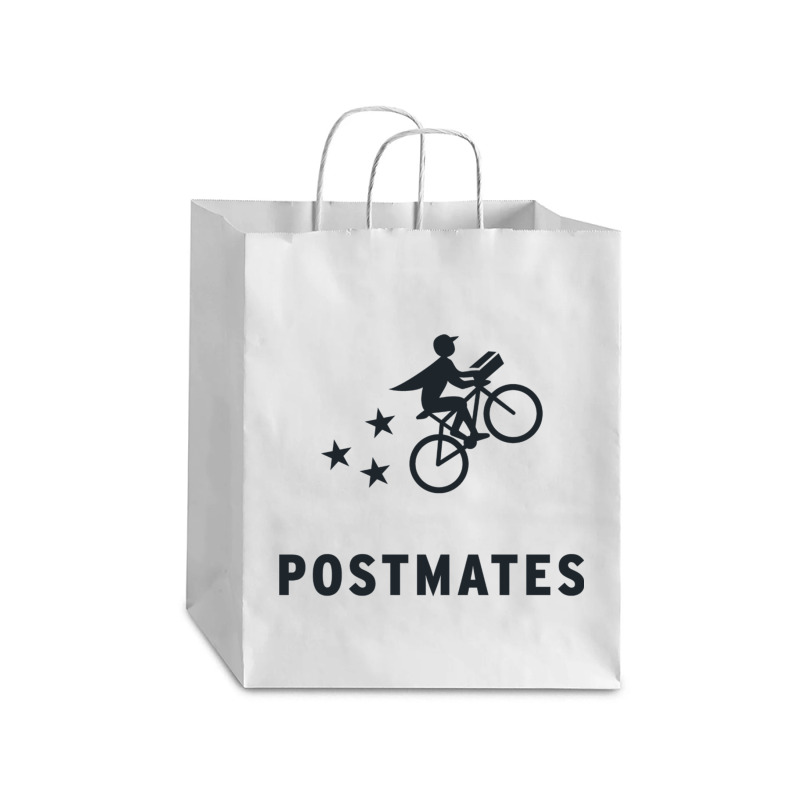 Postmates Gear For Postmates Workers Debie Paper Bag - 10 X 5 X 13 | Artistshot