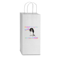 Cavalier King Charles Spaniel I'm Not A Regular Mom, I'm A Cavalier Mo Double Wine Paper Bag - 6 1/2 X 3 1/2 X 12 3/8 | Artistshot