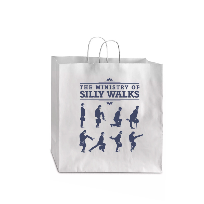 The Ministry Of Silly Walks Jumbo Paper Bag - 18 X 7 X 18 3/4 | Artistshot