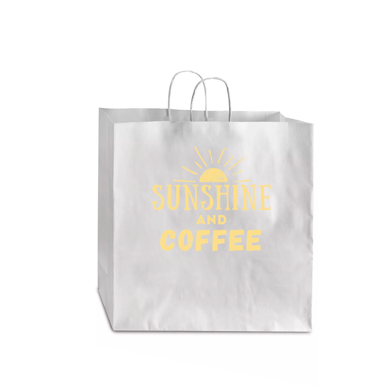 Sunshine And Coffee Jumbo Paper Bag - 18 X 7 X 18 3/4 | Artistshot