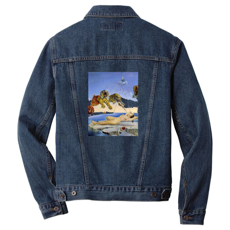 Soft Self Portrait With Fried Bacon 1941 By Salvador Dali 83826269 Men Denim Jacket | Artistshot