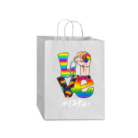 Love Er Life Nurse Lgbt Gay Pride Rainbow Flag Nursing Mart Paper Bag -13 X 7 X 17 | Artistshot