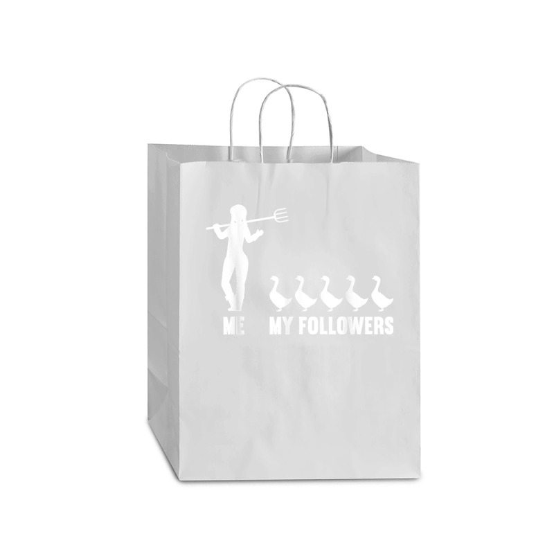 Me And My Followers Woman Ducks Duck Lover Mart Paper Bag -13 X 7 X 17 | Artistshot