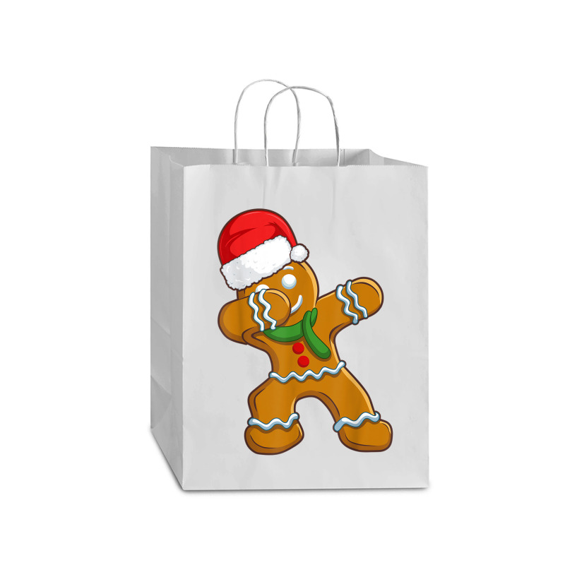 Dabbing Gingerbread Santa Christmas Kids Boys Xmas Cookie Mart Paper Bag -13 X 7 X 17 | Artistshot