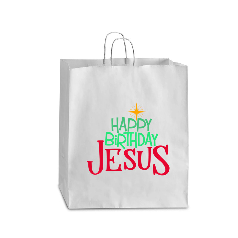 Christian Christmas Happy Birthday Jesus Women Men Kids Gift Queen Paper Bag - 16 X 6 X 19 1/4 | Artistshot