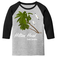 Hilton Head Sc Tropical Island Vacation Beach T Shirt Youth 3/4 Sleeve | Artistshot