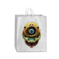 Serpentine Water A Monster Huge Eyes Halloween Mythical Queen Paper Bag - 16 X 6 X 19 1/4 | Artistshot