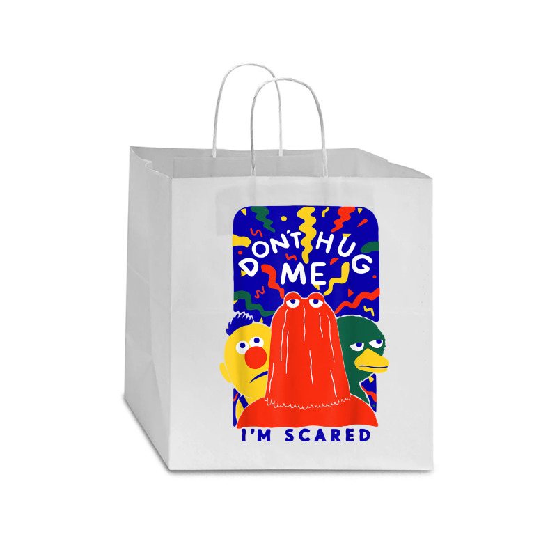 Don't Hug Me I'm Scareds Funny Saying Sarcasm T Shirt Star Paper Bag - 13 X 7 X 13 | Artistshot