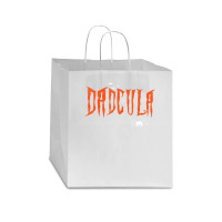 Dad Daddy Dracula Monster Costume Easy Halloween Star Paper Bag - 13 X 7 X 13 | Artistshot