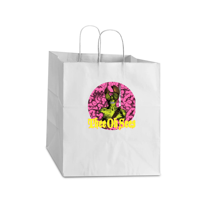 Thee Oh Sees Take Out Paper Bag - 14 X 10 X 15 1/2 | Artistshot