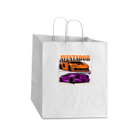 Super Car Tshirt Take Out Paper Bag - 14 X 10 X 15 1/2 | Artistshot