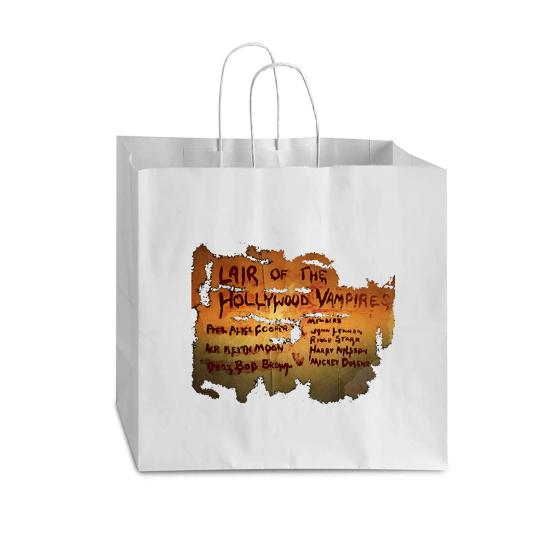 Lair Of The Hollywood Vampires Design Vogue Paper Bag - 16 X 6 X 12 | Artistshot