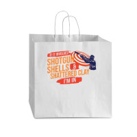 Sporting Clay Shooting Gift Trap Skeet Shooting T Shirt Vogue Paper Bag - 16 X 6 X 12 | Artistshot