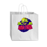 Creepy Zombie Brain Scary Halloween Kids Boys Girls Vogue Paper Bag - 16 X 6 X 12 | Artistshot