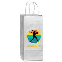 Softball Senior 2023 Senior Night Gifts High School Long Sleeve T Shir Wine Paper Bag - 5 1/2 X 3 1/4 X 13 | Artistshot