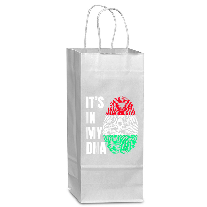 Fingerprint Dna Biometry Hungarian Flag T Shirt Wine Paper Bag - 5 1/2 x 3 1/4 x 13 by cm-arts | Artistshot