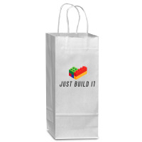 Just Build It Blocks Bricks Building Blocks Toy Wine Paper Bag - 5 1/2 X 3 1/4 X 13 | Artistshot