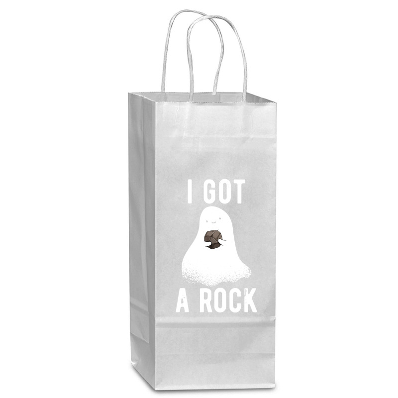 Cute Ghost Halloween Wine Paper Bag - 5 1/2 X 3 1/4 X 13 | Artistshot