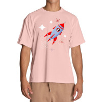 Atomic Rocket Retro Mid Century Modern Futuristic Spaceship Urban Heavy T-shirt | Artistshot