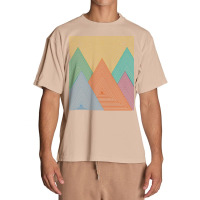 Geometric T  Shirt Geometry Mountain T  Shirt Urban Heavy T-shirt | Artistshot