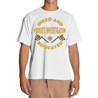 Inked And Educated Private Investigator T Shirt Urban Heavy T-shirt | Artistshot