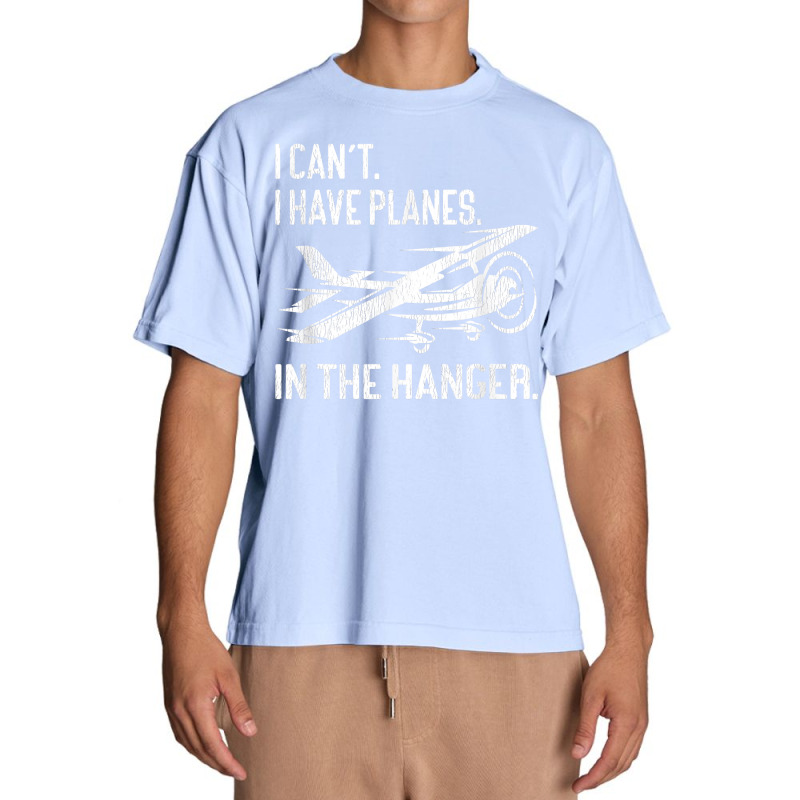 Private Pilot  I Can't I Have Planes In The Hanger Aviation T Shirt Urban Heavy T-shirt by AshleyPenez | Artistshot