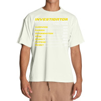 Private Investigator Detective Police Crime T Shirt Urban Heavy T-shirt | Artistshot