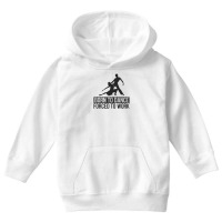 Born To Dance Forced To Work Funny Youth Hoodie | Artistshot