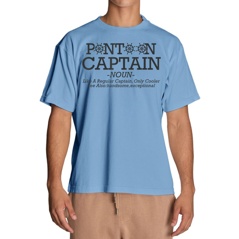 Pontoon Captain Definition Funny Pontoon Boat Boating T Shirt Urban Heavy T-shirt | Artistshot