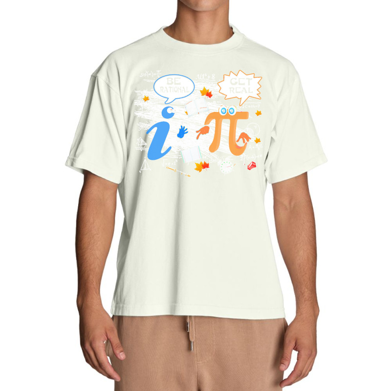 Funny Pi Day 2021 Math Lover Gift T  Shirt Be Rational Funny Math Love Urban Heavy T-shirt by abelwisoky990 | Artistshot