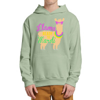 Mardi Gras T  Shirt Llama Ready To Mardi Gras Funny Llama Lover T  Shi Urban Pullover Hoodie | Artistshot