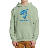 Blue Kodiak Alaska Native American Indian Orca Killer Whale Raglan Bas Urban Pullover Hoodie | Artistshot