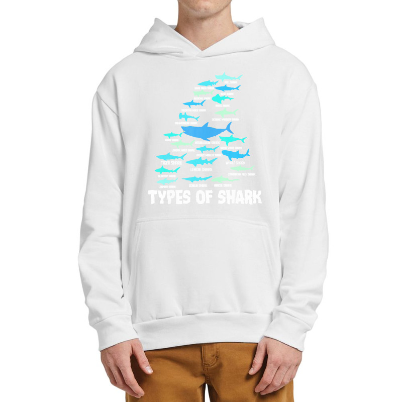 Nurse T  Shirt Types Of Shark Megalodon Great White Nurse Shark T  Shi Urban Pullover Hoodie by uabshire421 | Artistshot