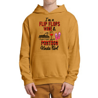 I'm A Flip Flops Wine & Pontoon Kinda Girl Funny Summer Lake Pullover Urban Pullover Hoodie | Artistshot