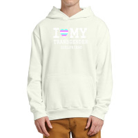 I Love My Transgender Girlfriend Lgbt Pride Gift T Shirt Classic T Shi Urban Pullover Hoodie | Artistshot