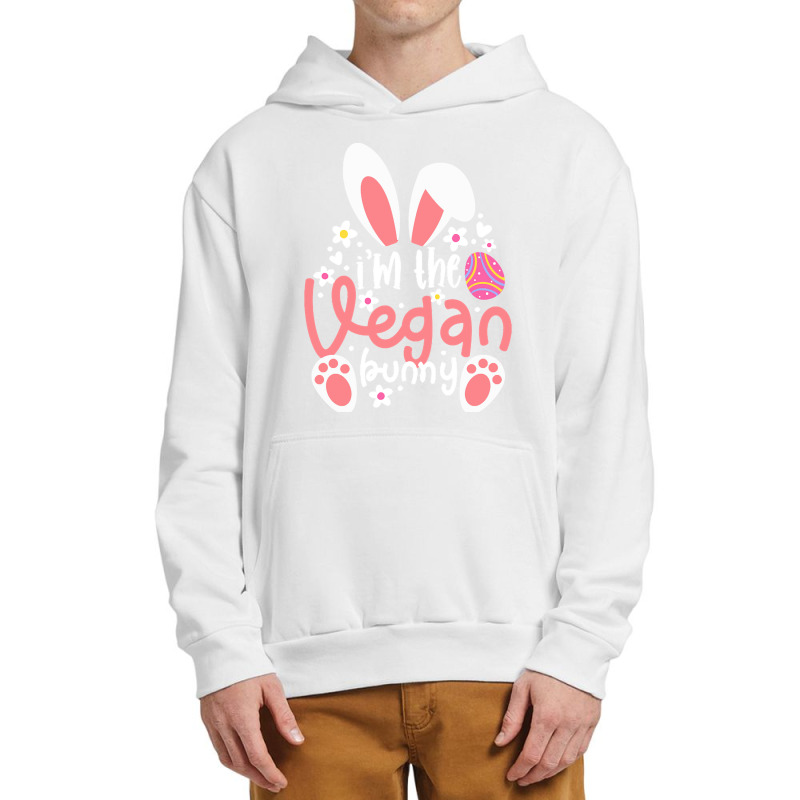 Vegan Design T  Shirt Bunny Ears I'm The Vegan Bunny Matching Easter V Urban Pullover Hoodie by chuel332 | Artistshot