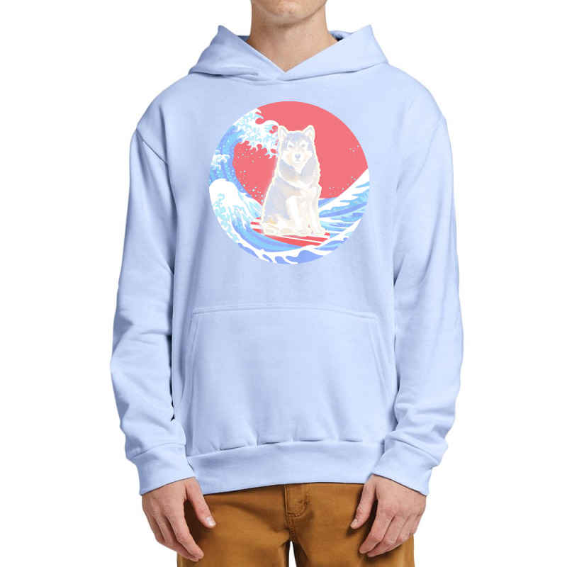 Alaskan Malamute T  Shirt Alaskan Malamute Gifts   Ocean Waves Surfing Urban Pullover Hoodie | Artistshot