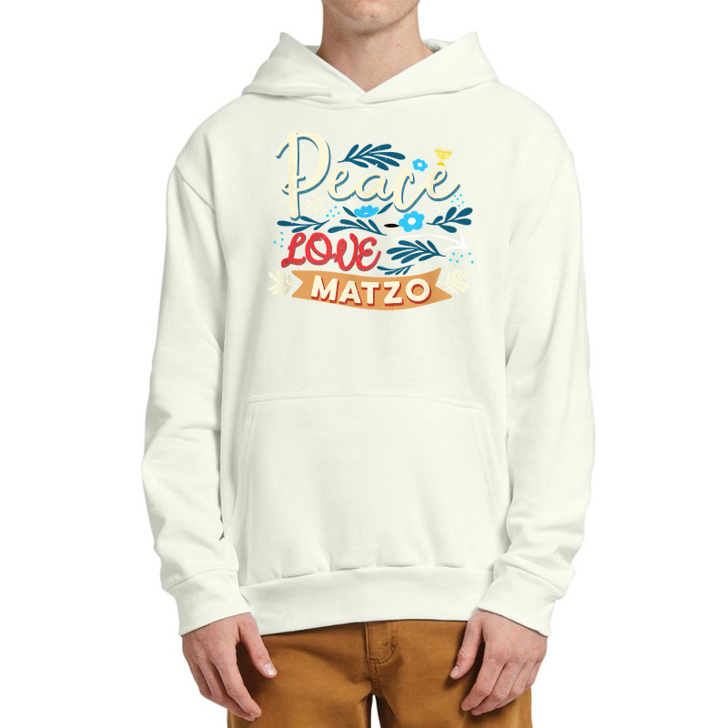 Passover Peace Love Matzo Funny Seder Jewish Holiday T Shirt Urban Pullover Hoodie | Artistshot