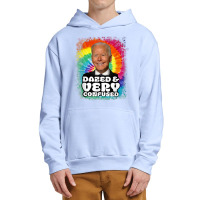 Biden Dazed And Very Confused Tiedye Funny Anti Joe Biden T Shirt Urban Pullover Hoodie | Artistshot