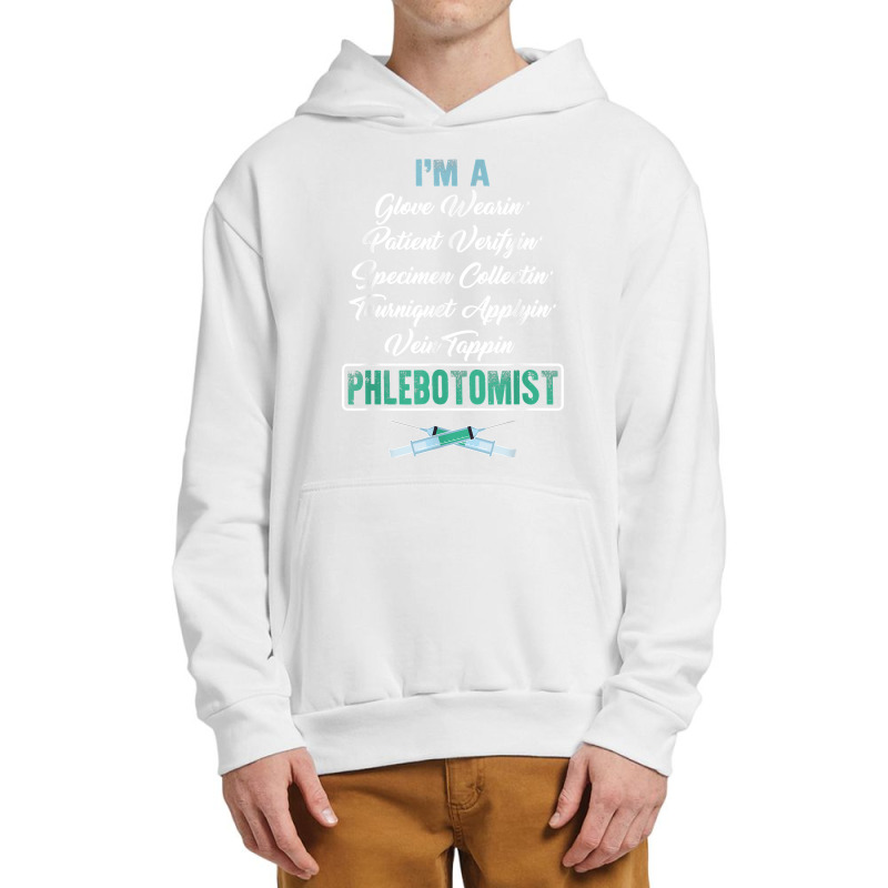 Phlebotomist Glove Wearing Patient Vein Tapping Phlebotomy T Shirt Urban Pullover Hoodie | Artistshot