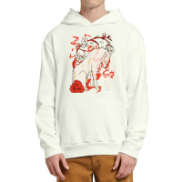 Japanese Wolf Floral Wolves Flower Japan T Shirt Urban Pullover Hoodie | Artistshot