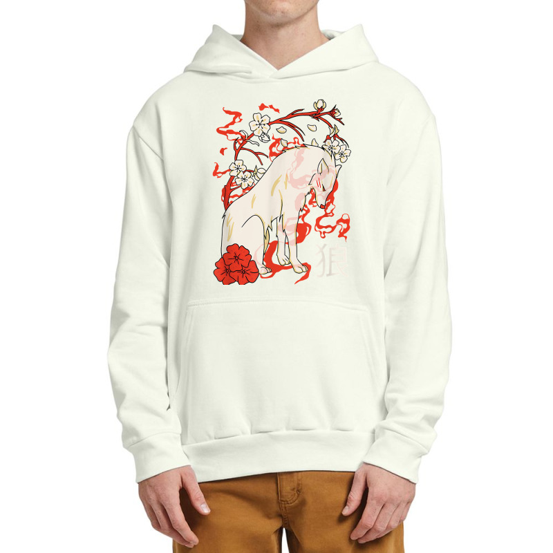 Japanese Wolf Floral Wolves Flower Japan T Shirt Urban Pullover Hoodie by kadejahdomenick | Artistshot