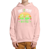 Vegetables T  Shirt Peas   Like 2 Peas In A Pod   Cute Vegetable T  Sh Urban Pullover Hoodie | Artistshot