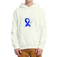 Colon Cancer Warrior I'm Fine T Shirt Urban Pullover Hoodie | Artistshot