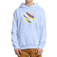 Nonbinary Flag Genderfluid Planet Agender Saturn Non Binary T Shirt Urban Pullover Hoodie | Artistshot