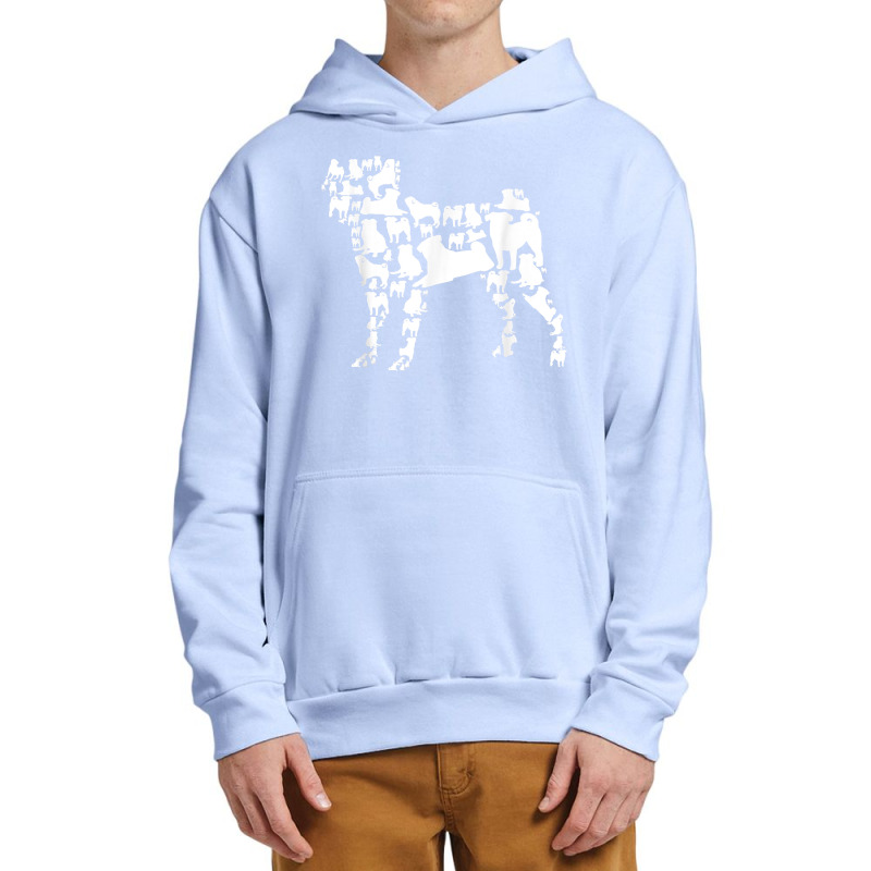 Pugs Collection Pug Bunch Dog Lover T Shirt Urban Pullover Hoodie by Sand King | Artistshot